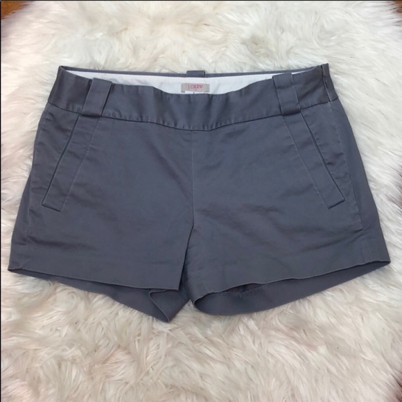 J. Crew Pants - J. Crew Light Grey Side Zip Shorts Size 2